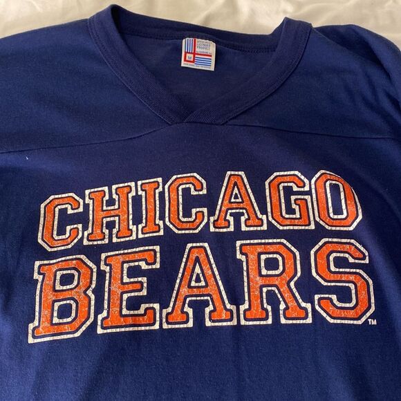 Vintage 80's NFL Chicago Bears Unisex Tee Sz M Garan - Picture 2 of 5